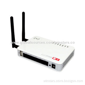Wireless Router, 3G-enabled Built-in 4-port 10/100Mbps Switch, Supports Far Distance Transmission